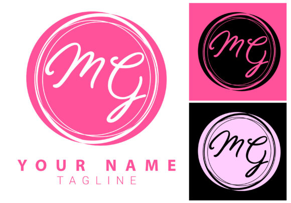Download MG Initial Letter Signature Logo Design - Design Collection