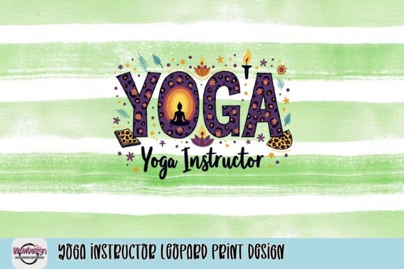 Download Yoga Instructor Leopard Print Design - Design Collection