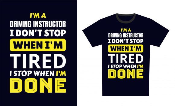 Download Driving Instructor T-Shirt Design - Design Collection