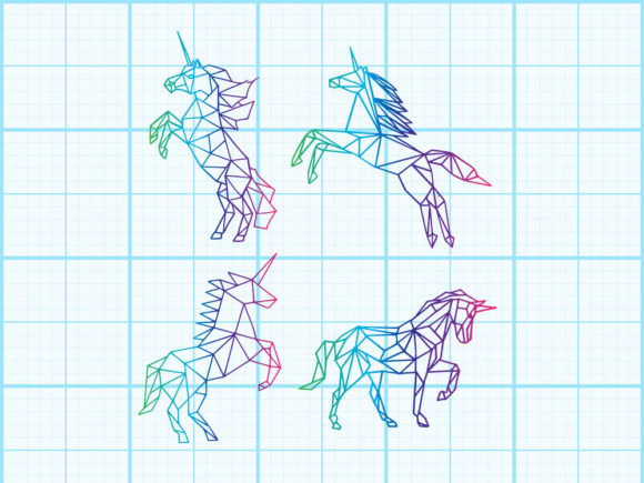 Download Unicorn Geometrical Design - Design Collection