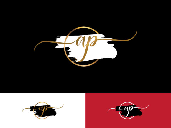 Download Signature Logo Ap Letter Design - Design Collection