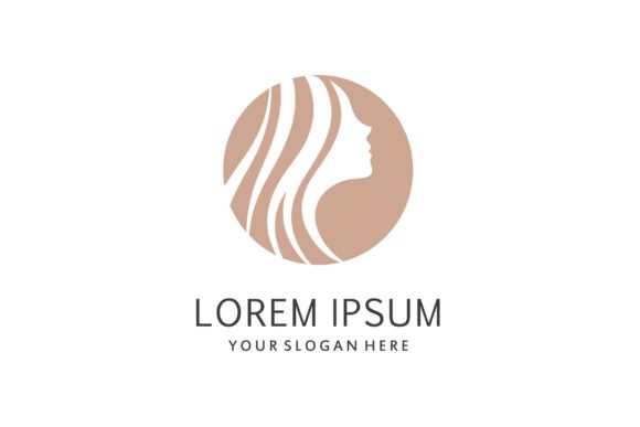Download Beauty Hair Face Logo Design Circle Icon - Design Collection