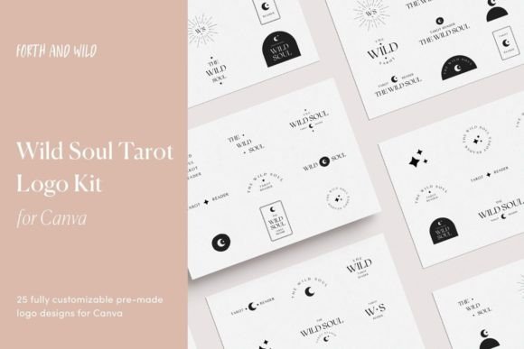 Download Wild Tarot Modern Canva Logo Kit - Premium Resources