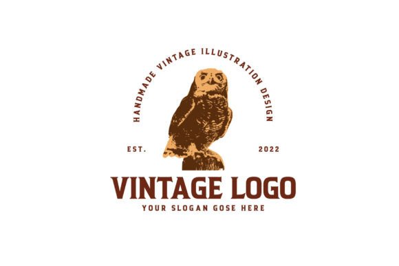 Download Vintage Owl Logo Design - Design Collection
