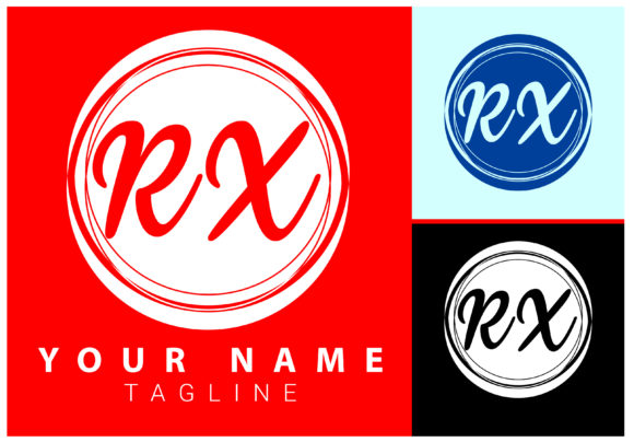 Download RX Initial Letter Signature Logo Design - Design Collection