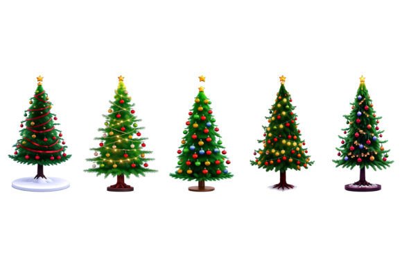 Download Christmas Tree with Colorful Design - Design Collection