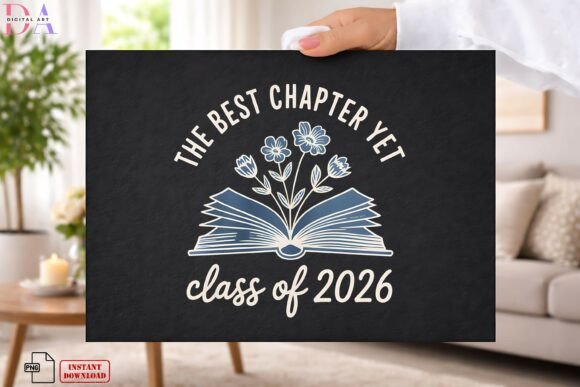 Download Class of 2026 Book Floral Design PNG - Design Collection
