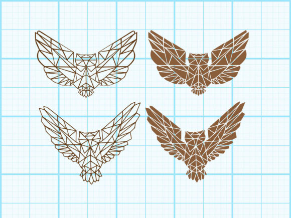 Download Owl Fly Geometrical Design - Design Collection