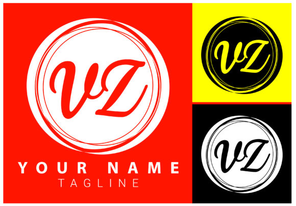 Download VZ Initial Letter Signature Logo Design - Design Collection