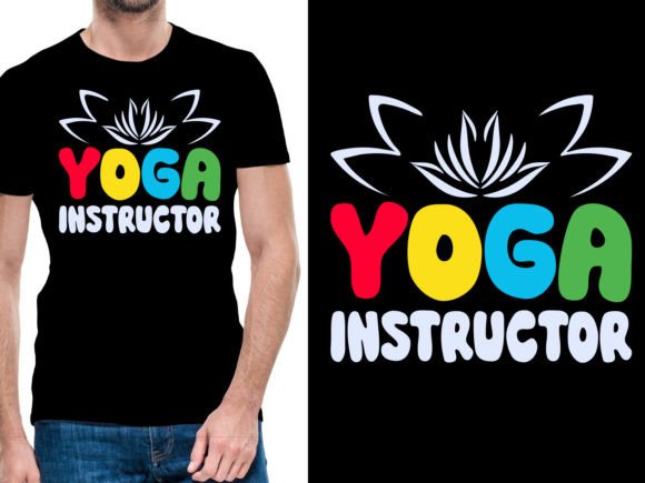 Download Yoga Instructor Logo Tshirt Design - Design Collection