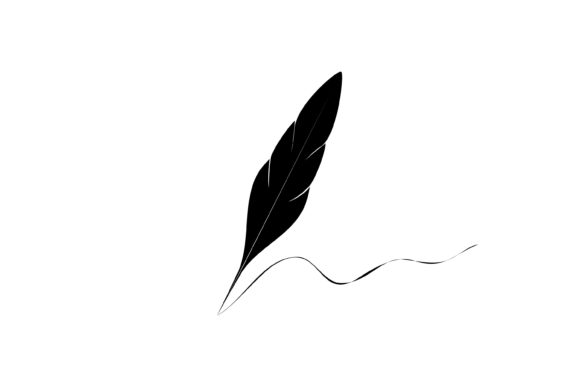 Download Quill Feather Pen Signature Logo Design - Design Collection